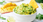Chips con guacamole y mango