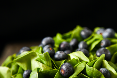 Ensalada de espinacas y arándanos