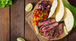 Tacos de carne de res y vegetales