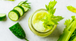 Batido refrescante de proteína SR con apio y pepino