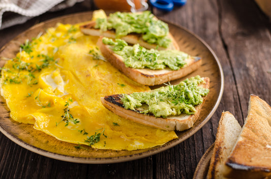 Tortilla de tomate y espinacas