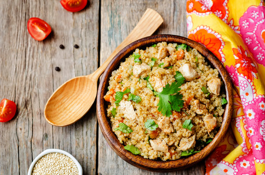 Ensalada de pollo y quinoa