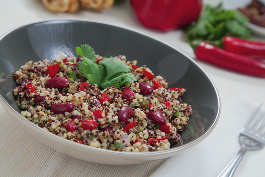 Ensalada Pinto de Frijoles Rojos y Quinoa