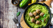 Espaguetis de Calabacín con Albóndigas