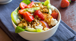 Ensalada de frutas y requesón