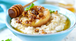 Avena con manzana y miel de arce