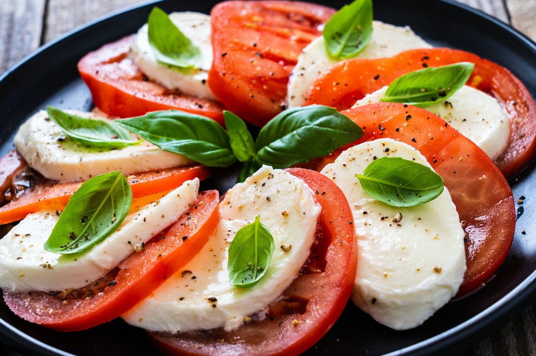 Ensalada de menta caprese