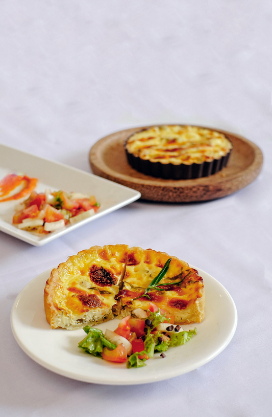 Quiche de jamón y espinacas