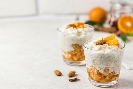 Budín de vainilla y chía con mandarina