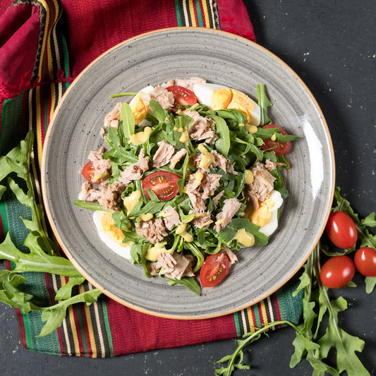 Ensalada de atún con vegetales