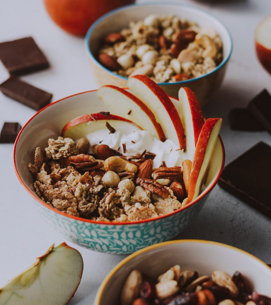 Tentación de avena y manzanas 