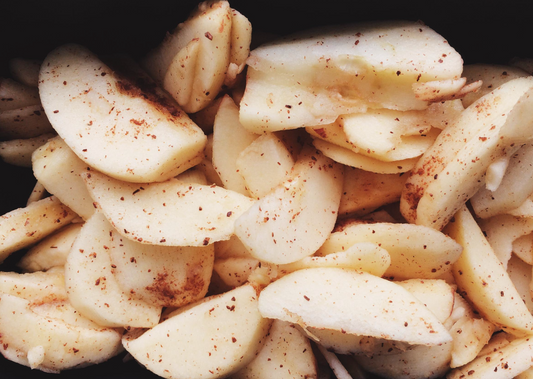 Chips súper crujientes de manzana acanelada