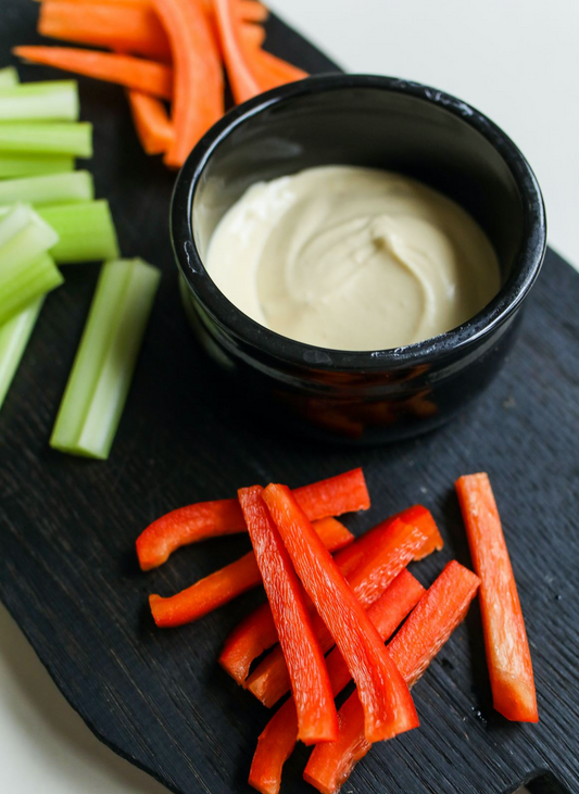 Palitos de verduras con crema de eneldo