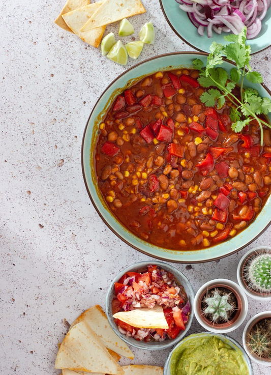 Sopa de lentejas y vegetales al curry