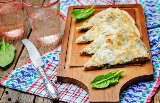 Quesadillas con espinacas